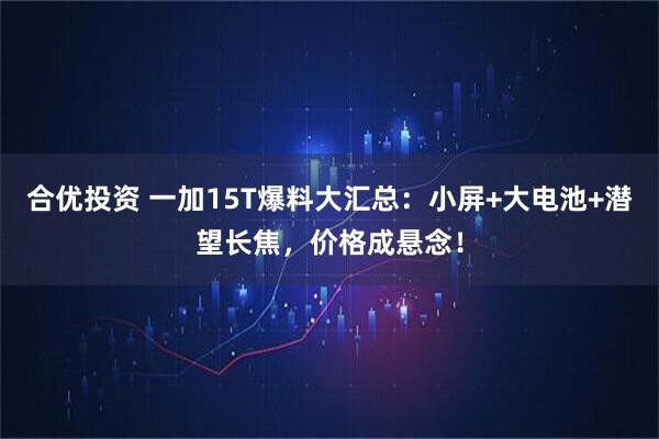 合优投资 一加15T爆料大汇总：小屏+大电池+潜望长焦，价格成悬念！
